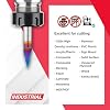 Amana Tool AMS-188-K 4-Pc CNC Solid Carbide Spektra Extreme Tool Life Coated Signmaking/Engraving CNC Router Bit Pack 1/4 Inch Shank