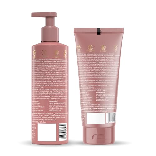 Image of PLIX - THE PLANT FIX Flaxseed Ultrasmooth Advanced Shampoo & Conditioner Combo | | Plant Keratin PF & Flaxseed Oil | Smooth & Manageable Hair | Controls Frizz | Paraben & Sulphate Free