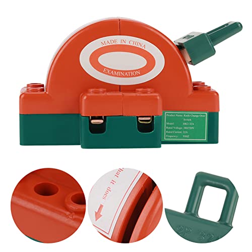 Oumefar 32A Ac 220V Knife Disconnect Switch 2Pcs Household Circuit 2 Pole Double Throw Knife Switch Durable Copper Electrical For Failsafe Circuit Breaker Power Switch #TOP6