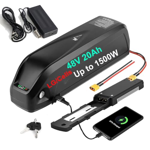 48V 20Ah1500W E-Bike-Akku - Lithium-Ionen-Batterie für Ba-fang Mid Drive und Wheel Kit Bike Conversion Kit 1200W 1000W 750W