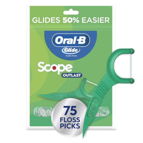 Oral-B Glide Mint Dental Floss Picks with Long...