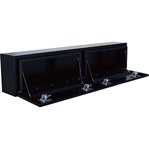 Northern Tool Top-Mount Truck Tool Box - Steel, Gloss Black, T-Handle Latches, 72In. X 12In. X 16In. Model Number 36212789 #TOP1