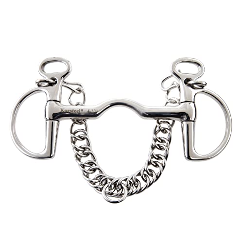 Korsteel Stainless Steel Cambridge Mouth Kimblewick Bit, 5.5"