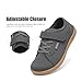 TIKVAW Unisex Boys Girls Barefoot Shoes Kids Breathable Tennis Sneakers Dark Grey Walking Shoes Slip on Athletic 12.5 Little Kid