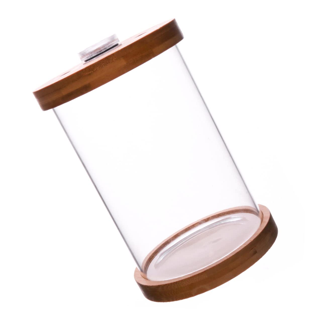 POPETPOP 1 Pc Pecera De Paisajismo Florero Pecera De Vidrio con Tapa Pecera De Cristal con Tapa Acuario Pequeño Led Pecera Tazón De Vidrio Escritorio Vidrio De Alto Borosilicato