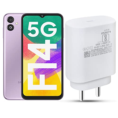 Image of 25W Type C Galaxy F14 5G Charger Adapter Compatible with Samsung M34 / M14 / A14 / A34 / F34 / M34 / A54 Mobile Cellular Phone USB-C Super Fast Travel Charging Adaptive Quick Speed Adaptor 25 Watt, White