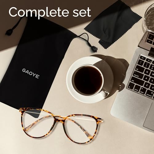 Gaoye Blue Light Glasses – Round Retro TR90 Frames with Spring Hinges & Amber Lens — view 7