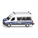 Lieferumfang: 1x siku 2305 Mercedes-Benz Sprinter Bundespolizei, Maßstab: 1:50, Material: Metall/Kunststoff, Abmessungen: 12,4 x 4,7 x 5,5 cm, Gewicht: 0,184 kg, Farbe: Silber/Blau, Serie: SIKU SUPER