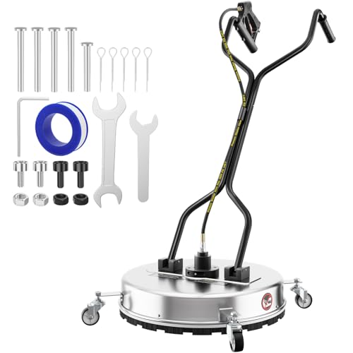 22'' Pressure Washer Surface Cleaner,4500PSI Power Washer Surface Cleaner Attachment with...