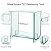 Labasics Glass Square TLC Developing Tank, Heavy Duty Borosilicate Flat-Bottom Chromatography TLC Developing Chamber with Lid for Multiple Plates Development, 3.94x3.94 inch