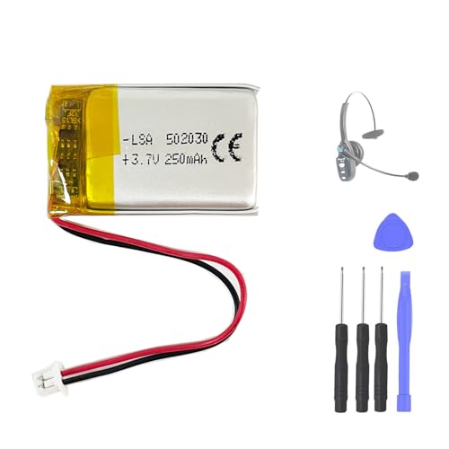 Aousavo 502030 Replacement Battery Compatible with VXI BlueParrott B250-XT Bluetooth Headset Battery Replacement Dash Cam Nextbase Dash Cam 402G 412GW 512G Cobra 840 Keychain Cam 808 Small Camera C3,