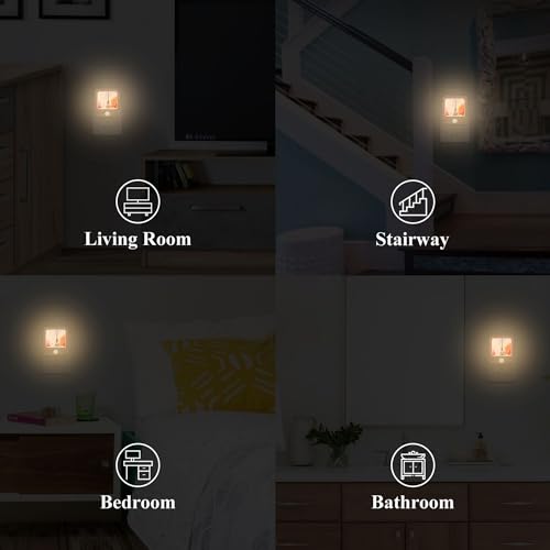 Lámpara nocturna LED plug-in Qilmy 2 unidades miniatura 6