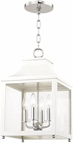 Miniatura 7 de Mitzi H259704S-AGB/NVY Leigh - 4 faroles ligeros de 18.75 pulgadas de alto y 11.25 pulgadas de ancho, latón envejecido/azul marino