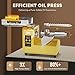 CGOLDENWALL Oil Press Machine, Automatic Oil Making, Electric Oil Extractor for Cold&Hot Pressing, Oil Maker with Intelligent Temperature Controller(32-572°F),Seeds Nuts Oil Expeller,CE(110V, US Plug)