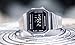 Casio A168WEM-1 Men's Youth Collection Mirror Dial Alarm Chronograph Illuminator Digital Watch