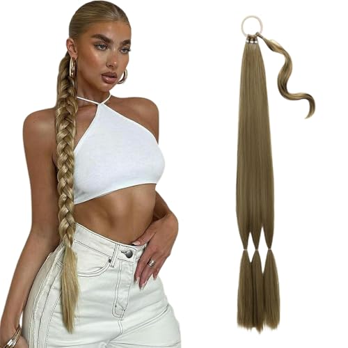 XFSRG Extension Cheveux Femmes Filles Naturel Queue de Cheval Postiche Longue Synthétiques Perruqu pour Rencontres Party Fêtes