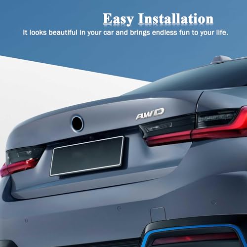 Image of Universal 4X4 Emblem Badge 3D Logo, Emblem Sticker, 3D Fender Badge Decal Car Sticker, Full Coverage Adhesive Replacement Compatible with Toyota 4Run, Tun Truck Pickup Model (AWD, Silver)