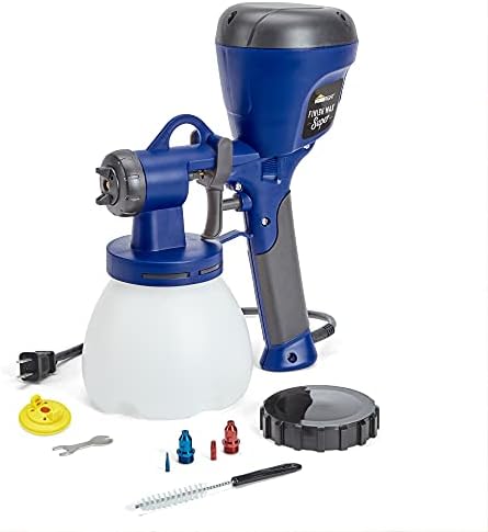 HomeRight C800971.A Super Finish Max, Includes 3 Brass Spray Tips, 3 Spray Patterns, Easy to Clean HVLP Paint Sprayer, Great for Furniture, Cabinets, Trim & More, for Stains, Sealers & Latex Paints