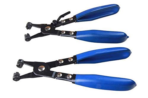US PRO 2PC Hose Clamp Pliers Set V & Cross Slot Jaws Clip Oil Pipe Engine Pliers 2989