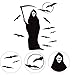 HEALLILY Halloween Stickers Muraux Sorcière Chauve-Souris Stickers Muraux Halloween Effrayant Autocollants pour Fenêtre Miroir Porte Décoration Murale