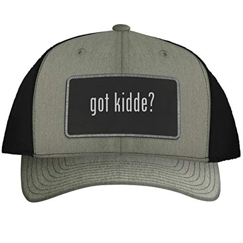 got Kidde? - Leather Black Metallic Patch Engraved Trucker Hat, Heather-Black, One Size