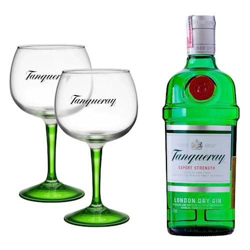 Kit Gin Tanqueray 750ml com 2 Taças em Acrílico