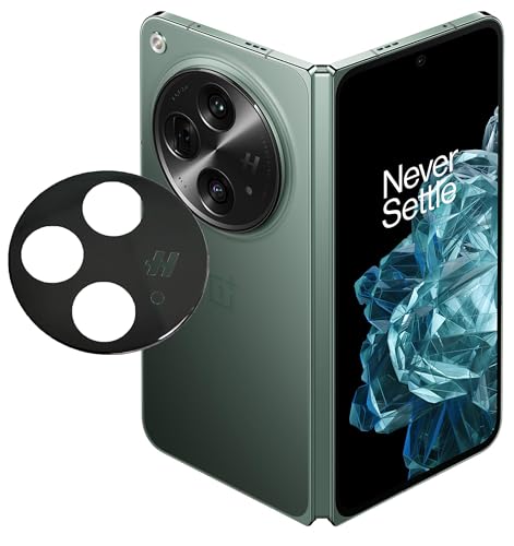 Image of ZARALA Glass Camera Lens Protector For Oneplus Open [9H Hardness] [6D Lens Protector ] [Easy Installation] Black