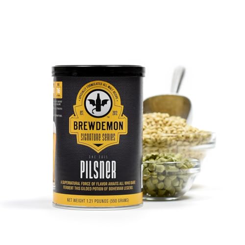 BrewDemon Kit de cerveja premium - fermentador cônico elimina sedimentos e faz uma cerveja caseira c