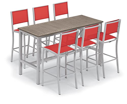 Oxford Garden Travira 72" Rectangular Bar Table - Tekwood Vintage #TOP6