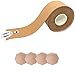 Produktbild JFan Boob Tape Nipple Cover Bruststraffungsband Sportband für Medizinische Zwecke mit Silikon-Brustblättern Unsichtbarer Trägerloser BH zum Anheben