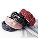 Produktbild Bohend Fashion Damen Stirnband breit Leder geknotet Haar Hoop Pure Turban tägliche Verwendung Haar-Accessoires für Frauen und Mädchen (4 Stück)