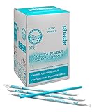 phade Eco-Friendly Sustainable Marine Biodegradable Compostable 7.75" Jumbo Straws, Individually Wrapped, 10 Pack - 3,750 Count