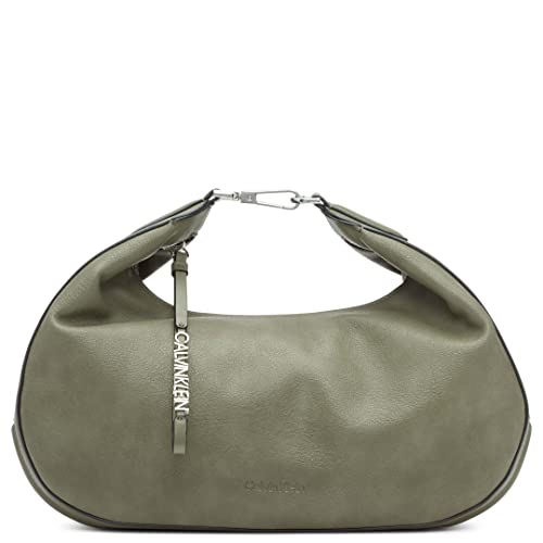 Image of Calvin Klein Womens Clay Top Zip Hobo Shoulder Bag