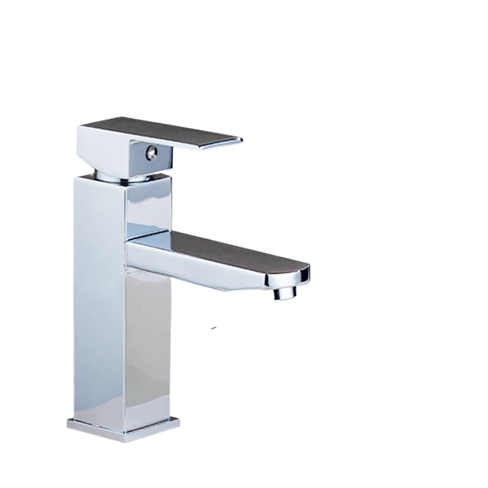 Robinet de lavabo en acier inoxydable avec mitigeur eau chaude et froide G3/8