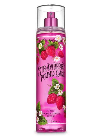 Bath and Body Works - Strawberry Pound Cake - Daily Trio - Shower Gel, Fine Fragrance Mist & Super Smooth Body Lotion- New 2020 - Image 3