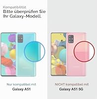 LeYi Hülle für Samsung Galaxy A51 4G Kameraschutz Handyhülle & kompatibel mit Schutzfolie 2 Stück,Hybrid Schutzhülle Militär Standard Stoßfest Case Metall Ring Ständer Halter Handy Hüllen Schwarz – Ansicht 2