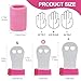 heqxwl 2PCS Gymnastics Hand Grips Gloves Wristbands, Gymnastic Hand Grips Gymnastic Bar Palm Protection and Wrist Support Sports Accessories for Boys Girls Youth Kids Workout and Exercise (Pink, M)