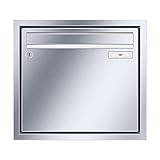 RENZ/Eckrahmen/Unterputz-Briefkastenanlage Einbau-Briefkasten / V4A-Edelstahl/Volumen 17 L/Dein-Briefkasten.de