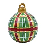 【DECORACIÓN PERFECTA】: Esta bola decorada creará una cosa llamativa en su jardín o porche, agregando brillo a sus decoraciones navideñas. También puede colgarlo en la puerta o ventana de entrada para decorar su casa o jardín.