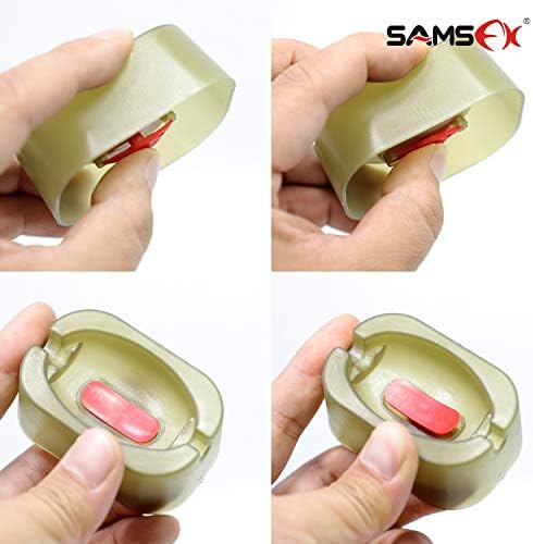 SAMSFX Carp Fishing Inline Flat Method Feeder with Quick Release Mould
