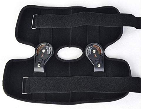 Supporto per Tutore per Ginocchio Regolabile Supporto per Ortesi per Ginocchio con Cerniera Medica Supporto per Legamenti Regolabili Lesioni Sportive Stecca Ortopedica Cu(L)