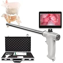 Visual Artificial Insemination Gun,Professional Visual Insemination Kit,Visual Endoscope Sperm Ai Gun Artificial Veterinary Breeding Kit with 4.5 Inch Rotation Visual LCD Screen Sheep