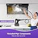 Dampfreiniger & Dampfbesen mit PowerPad, 29 Zubehörteile, ECO-Reinigung ohne Chemikalien, für Alle Böden, Teppiche, Fenster, Badezimmer und Küchen