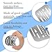 6 Pcs Eraser Shield Eraser Template Drafting Stainless Steel Professional Drawing Template Shields Eraser Shields Tool Drafting Kits for Mechanical Drawing