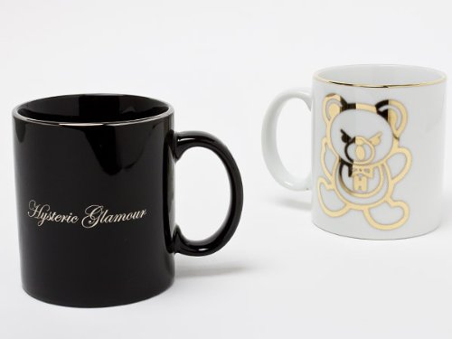 Amazon.co.jp: ヒステリックグラマー ファックベア ペアマグカップ