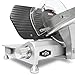 KWS MS-10ET All Metal 320W Electric Meat Slicer 10-Inch with Non-sticky Teflon Blade & Extended Back Space, Frozen Meat/Cheese/Food Slicer Low Noise Commercial and Home Use [ ETL, NSF Certified ]