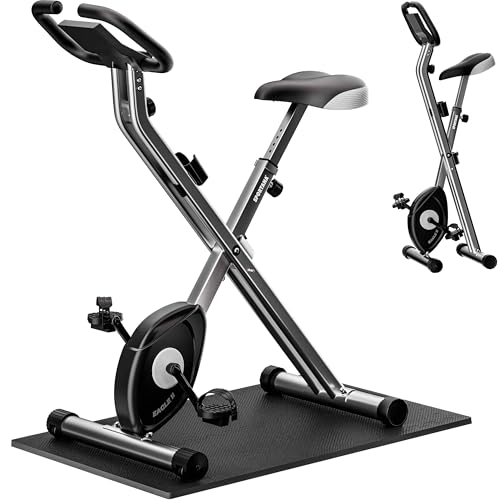 Sportana Hometrainer Eagle 2 Inklapbaar 10 Niveaus 7 Zithoogtes LCD Display 2 Fitnessbanden Fitness bike Spinningfiets