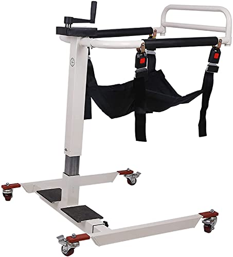 Elevador de pacientes Silla de transferencia de pacientes portátil Ayuda de elevación de silla de ruedas con asiento dividido de 180° para ducha interior, cómoda junto a la cama con orinal para