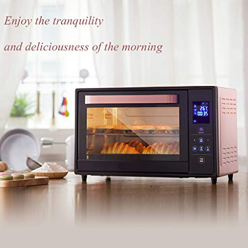 oven Forno Intelligente Completamente in Acciaio per Uso Domestico da 30 Litri, Forchetta per Barbecue Rotante A 360 ° Menu Touchscreen/Controllo Temperatura Indipendente Tubo Superiore E Inferiore - immagine 3