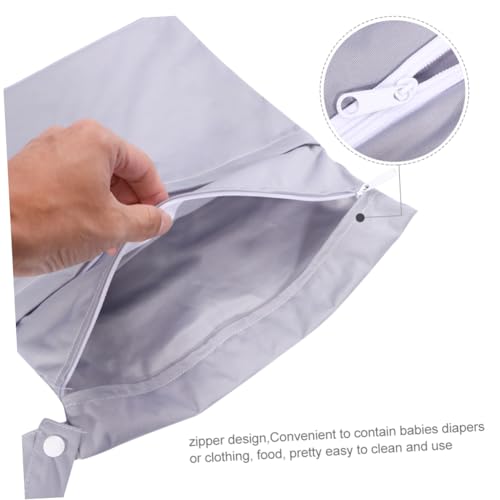 Bolsa organizadora para pañales unisex color gris miniatura 3
